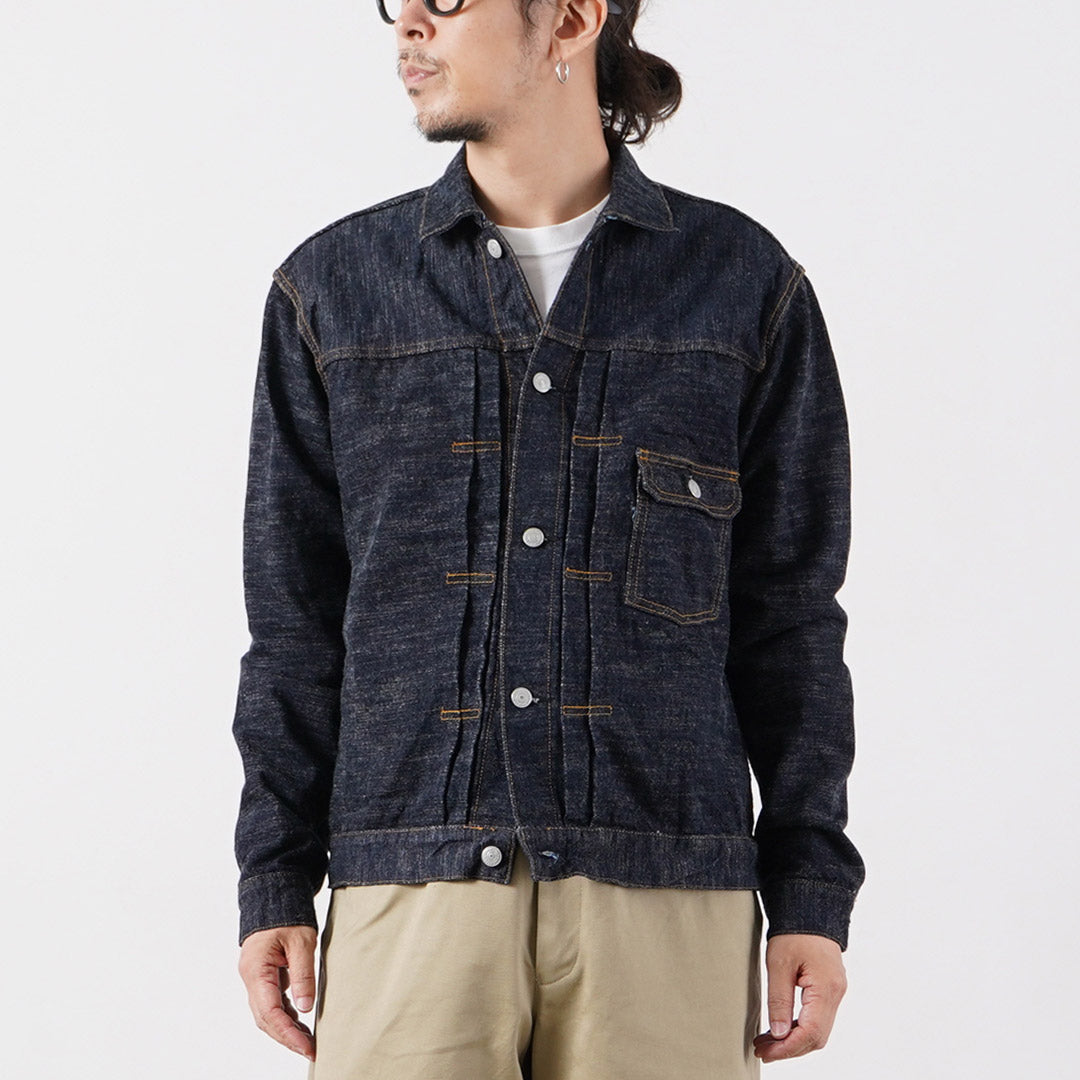 Blue refabric / GL3 Selvedge Denim Type 1 Jacket