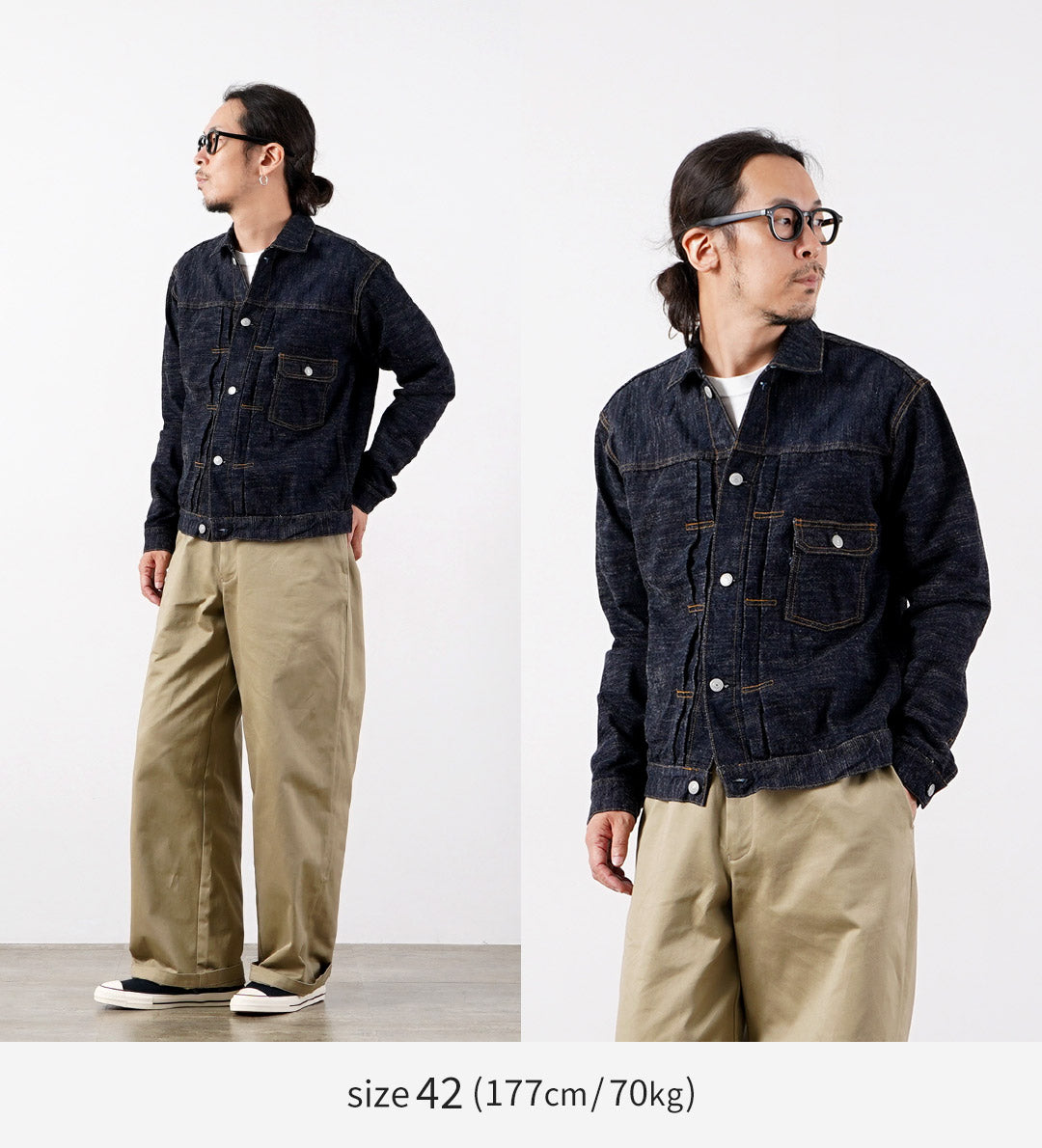 Blue refabric / GL3 Selvedge Denim Type 1 Jacket