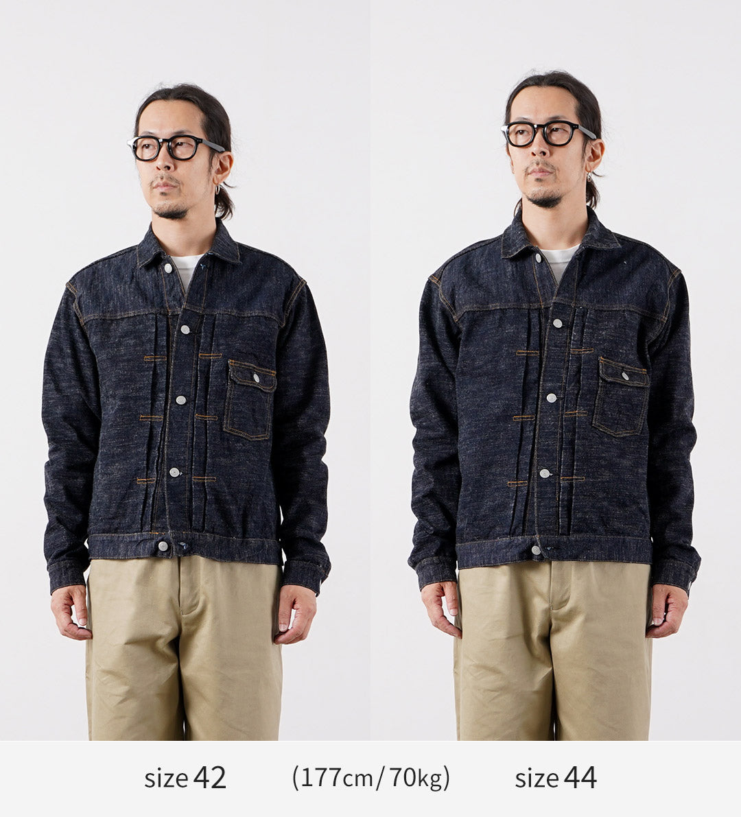 Blue refabric / GL3 Selvedge Denim Type 1 Jacket