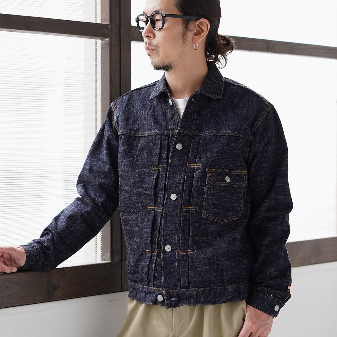 Blue refabric / GL3 Selvedge Denim Type 1 Jacket