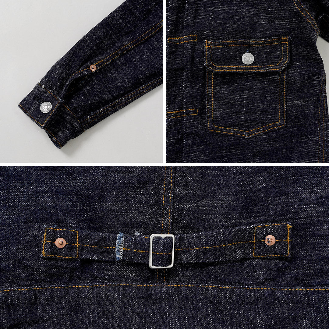 Blue refabric / GL3 Selvedge Denim Type 1 Jacket