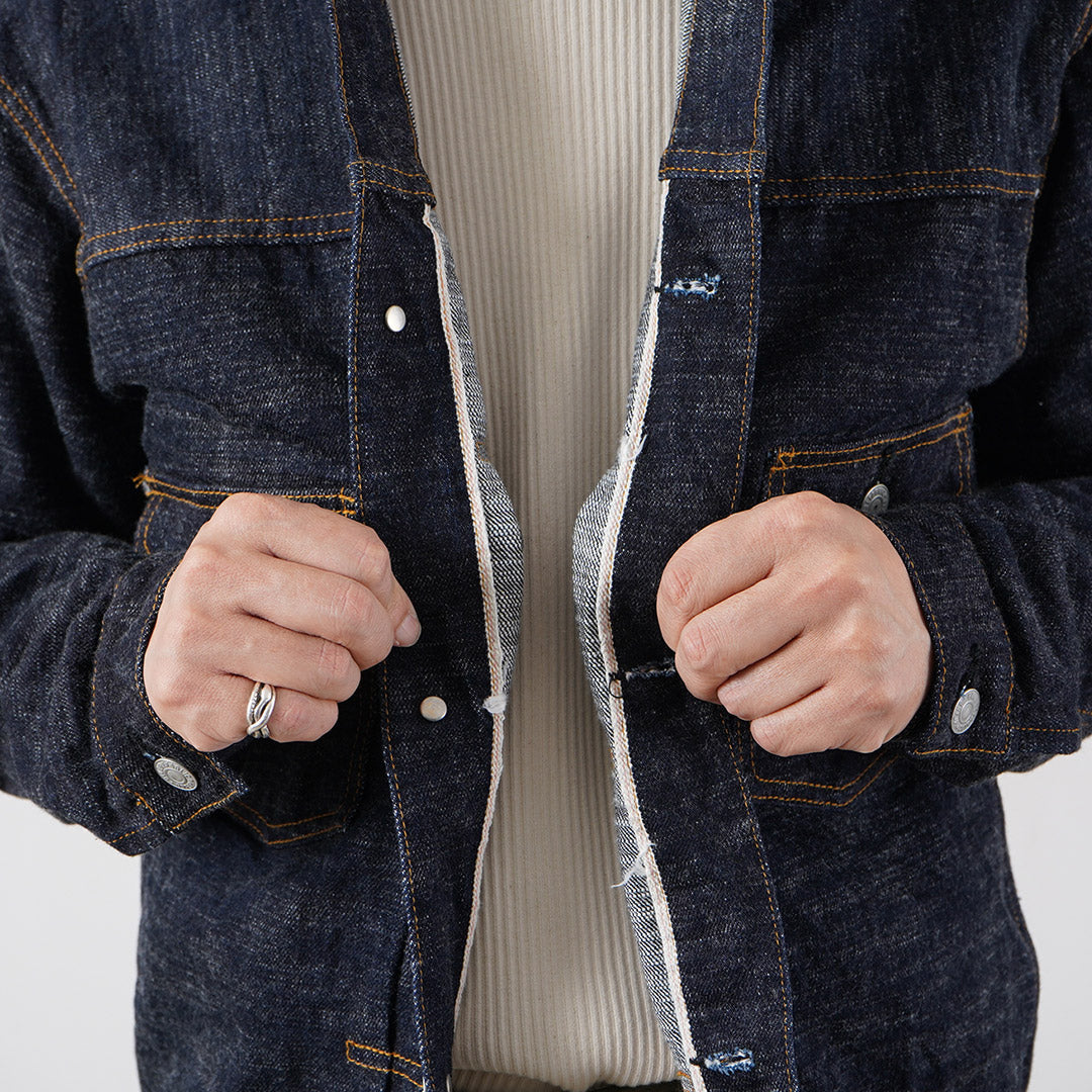 Blue refabric / GL3 Selvedge Denim Type 2 Jacket