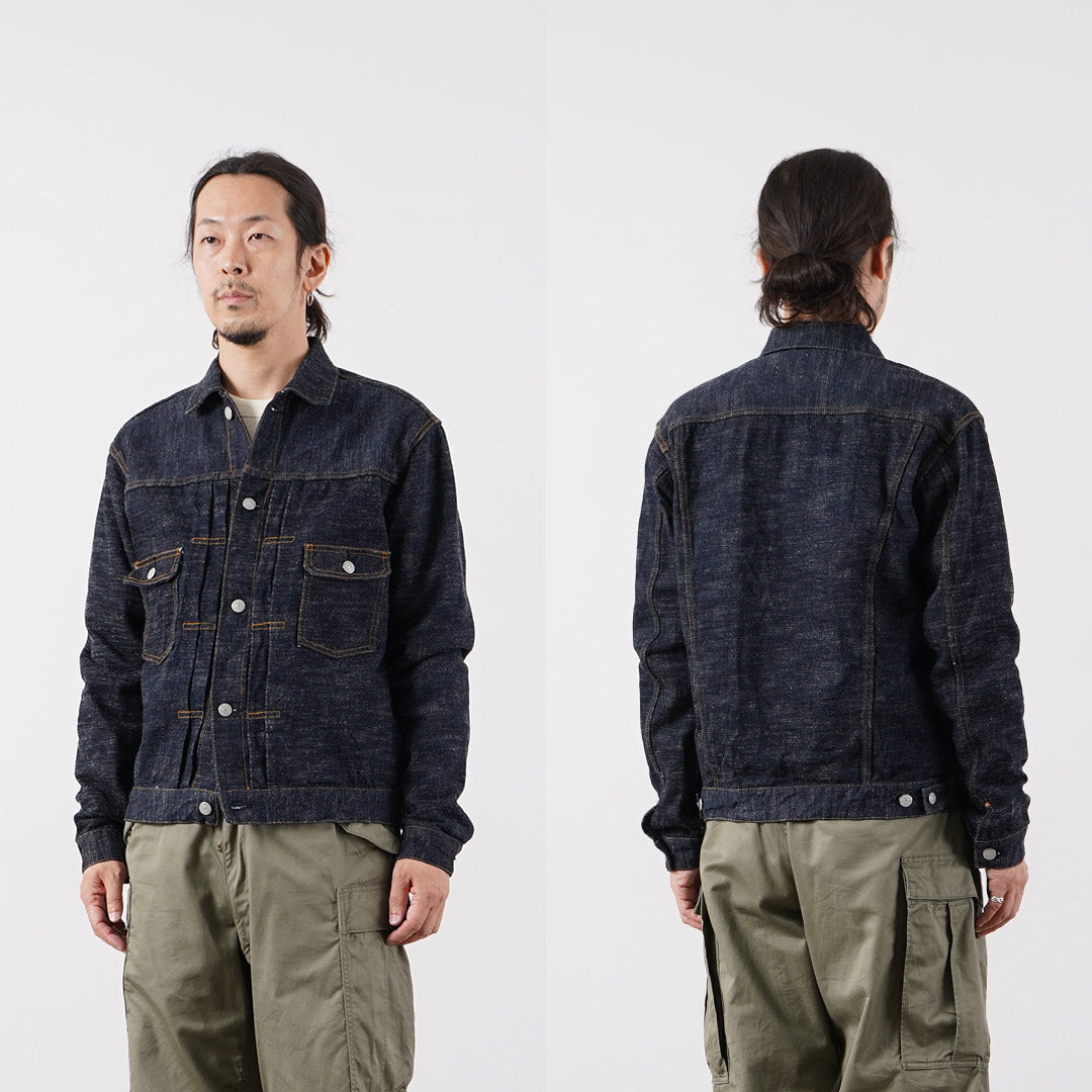 Blue refabric / GL3 Selvedge Denim Type 2 Jacket