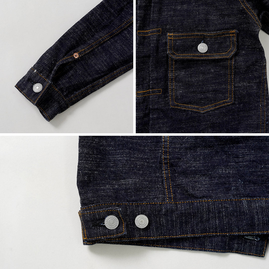 Blue refabric / GL3 Selvedge Denim Type 2 Jacket