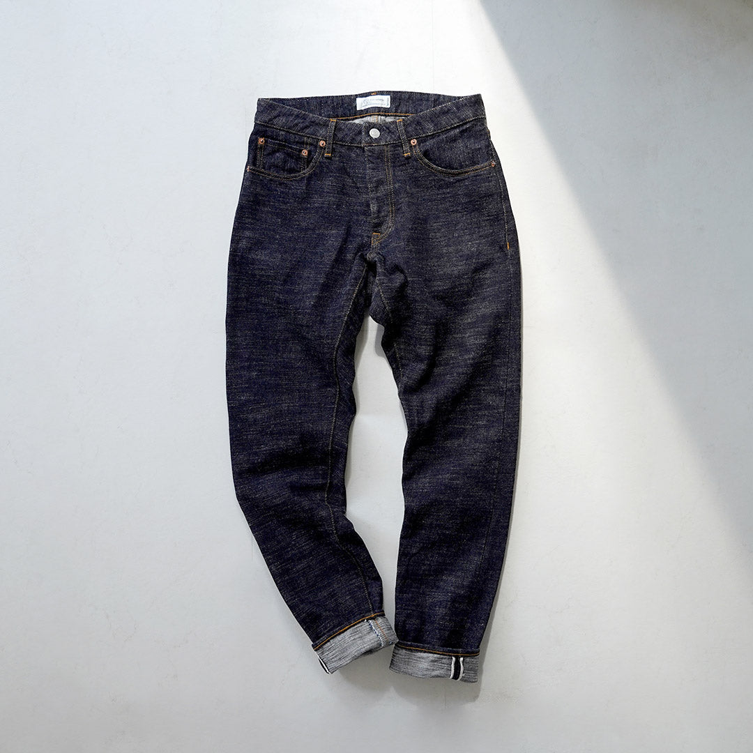 Blue refabric / GL3 Selvedge Denim Semi-Wide Tapered Pants