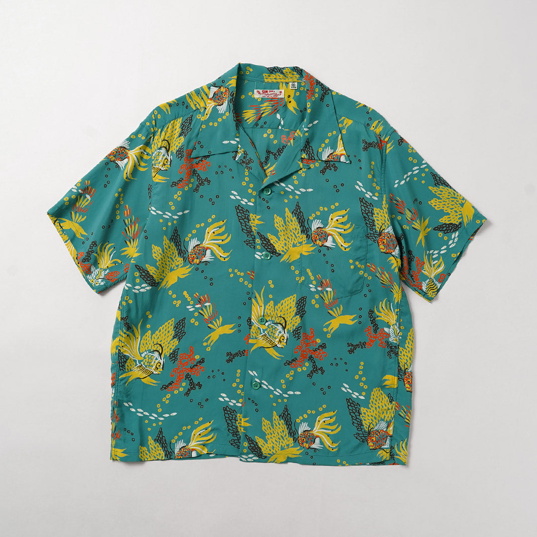 SUN SURF / Chemise Aloha Poissons Tropicaux
