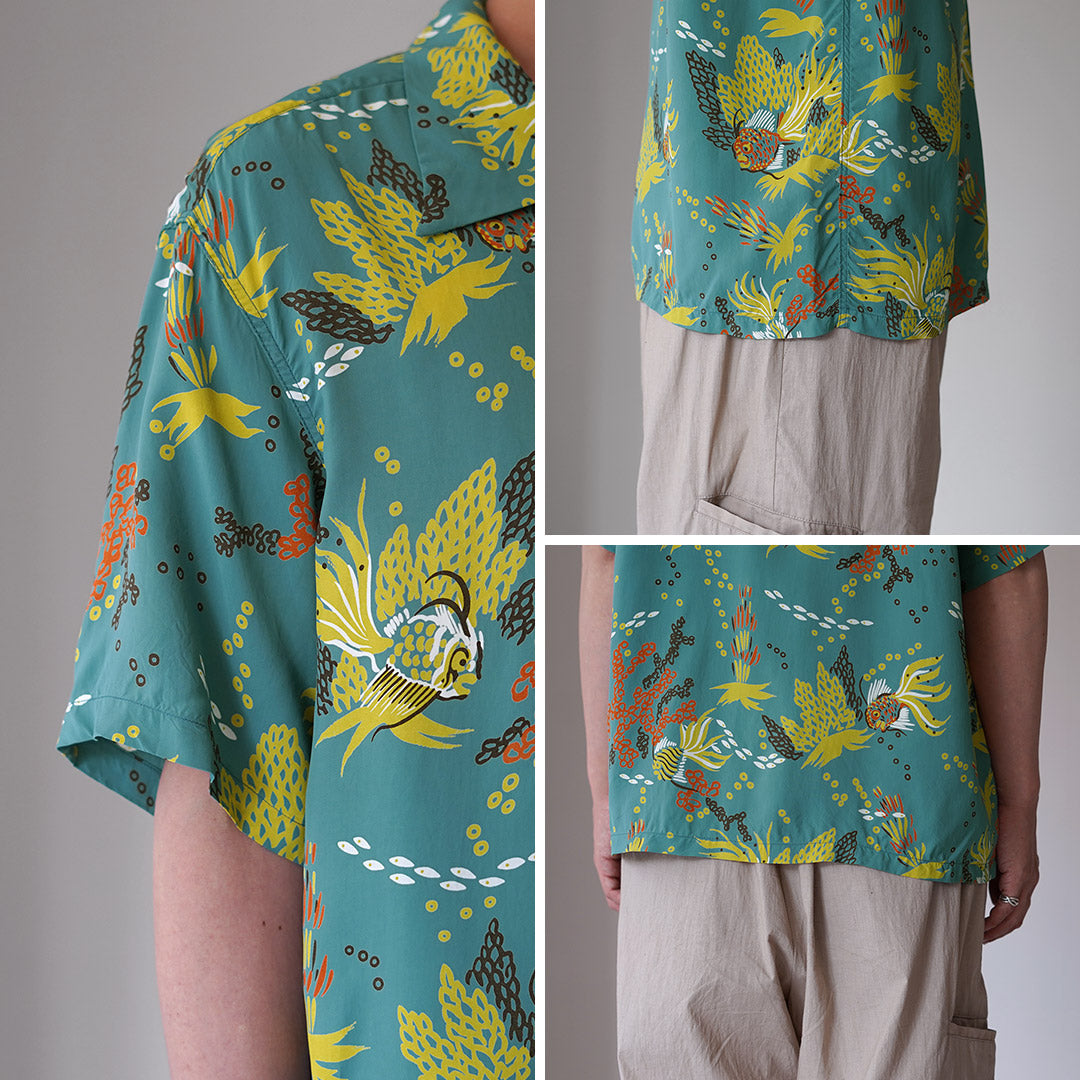 SUN SURF / Chemise Aloha Poissons Tropicaux