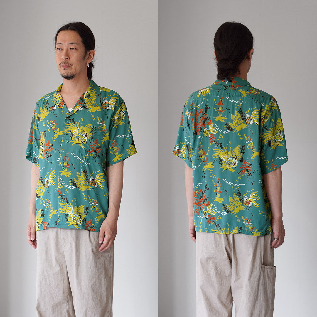 SUN SURF / Chemise Aloha Poissons Tropicaux