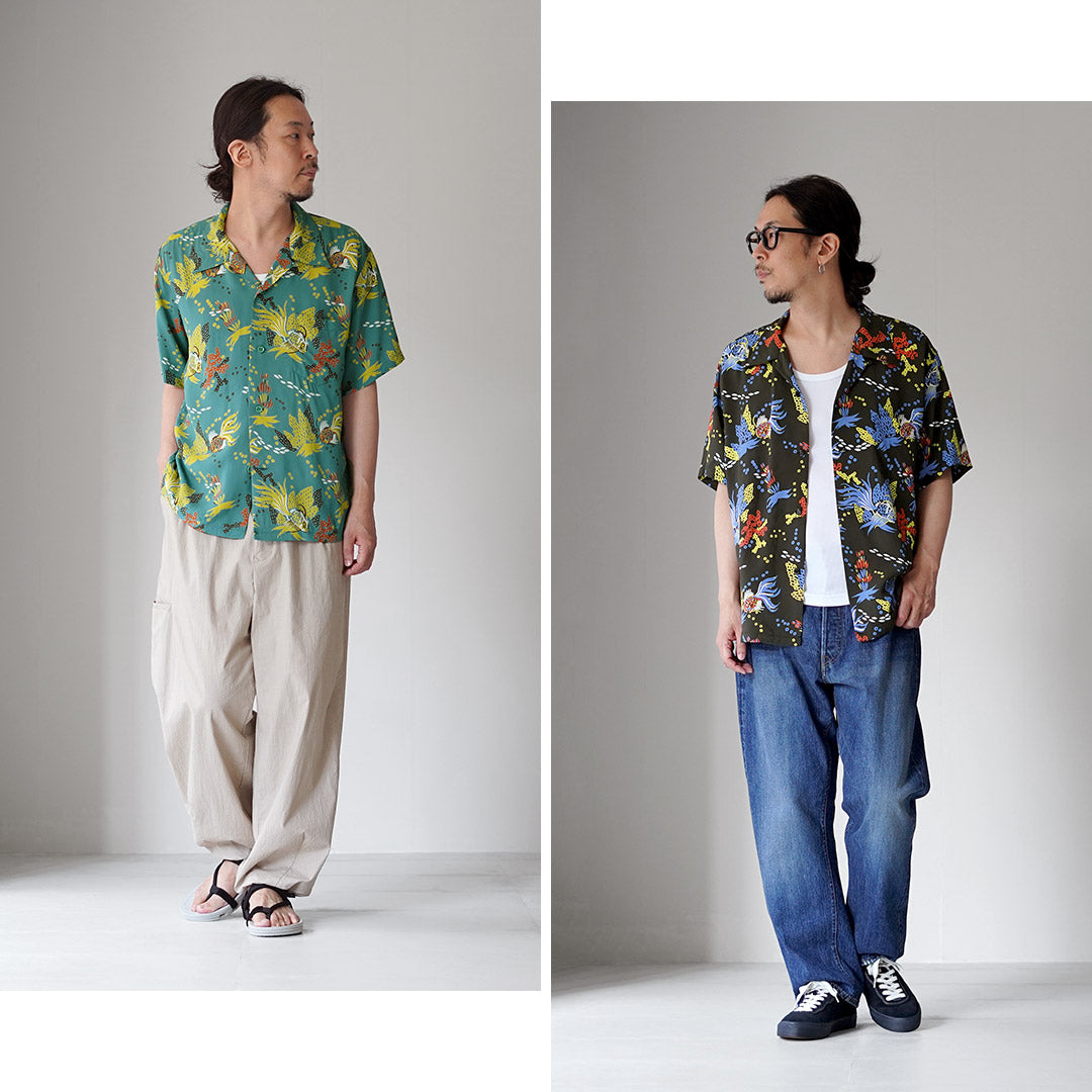 SUN SURF / Chemise Aloha Poissons Tropicaux