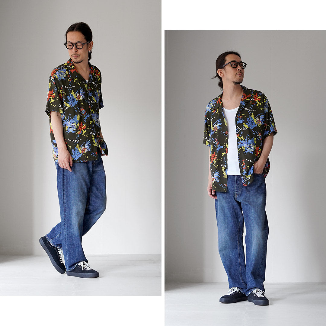SUN SURF / Chemise Aloha Poissons Tropicaux