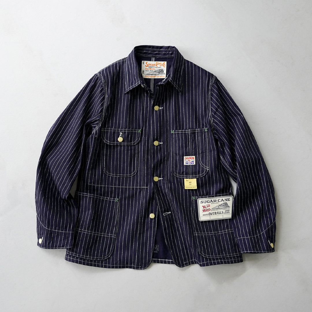 SUGAR CANE / 9oz. Wabash Stripe Work Coat