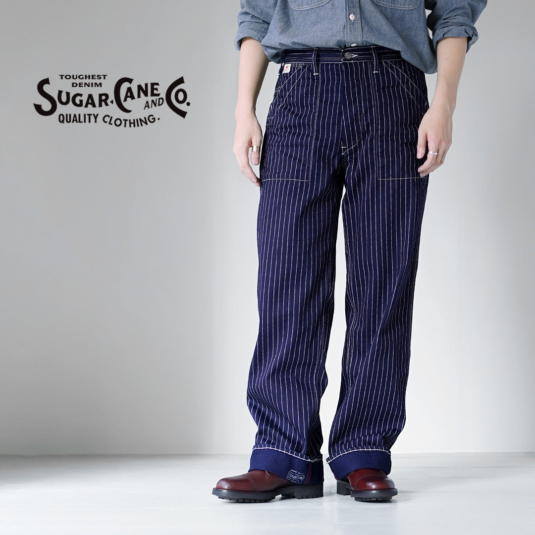 SUGAR CANE / 9oz Wabash Stripe Engineer Pants