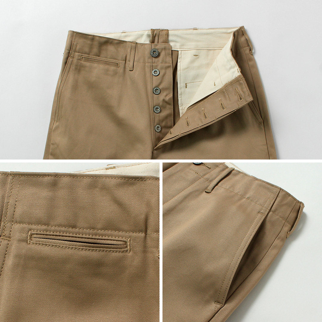 BUZZ RICKSONS / Premier Chino Militaire Modèle 1945 (Non Lavé)