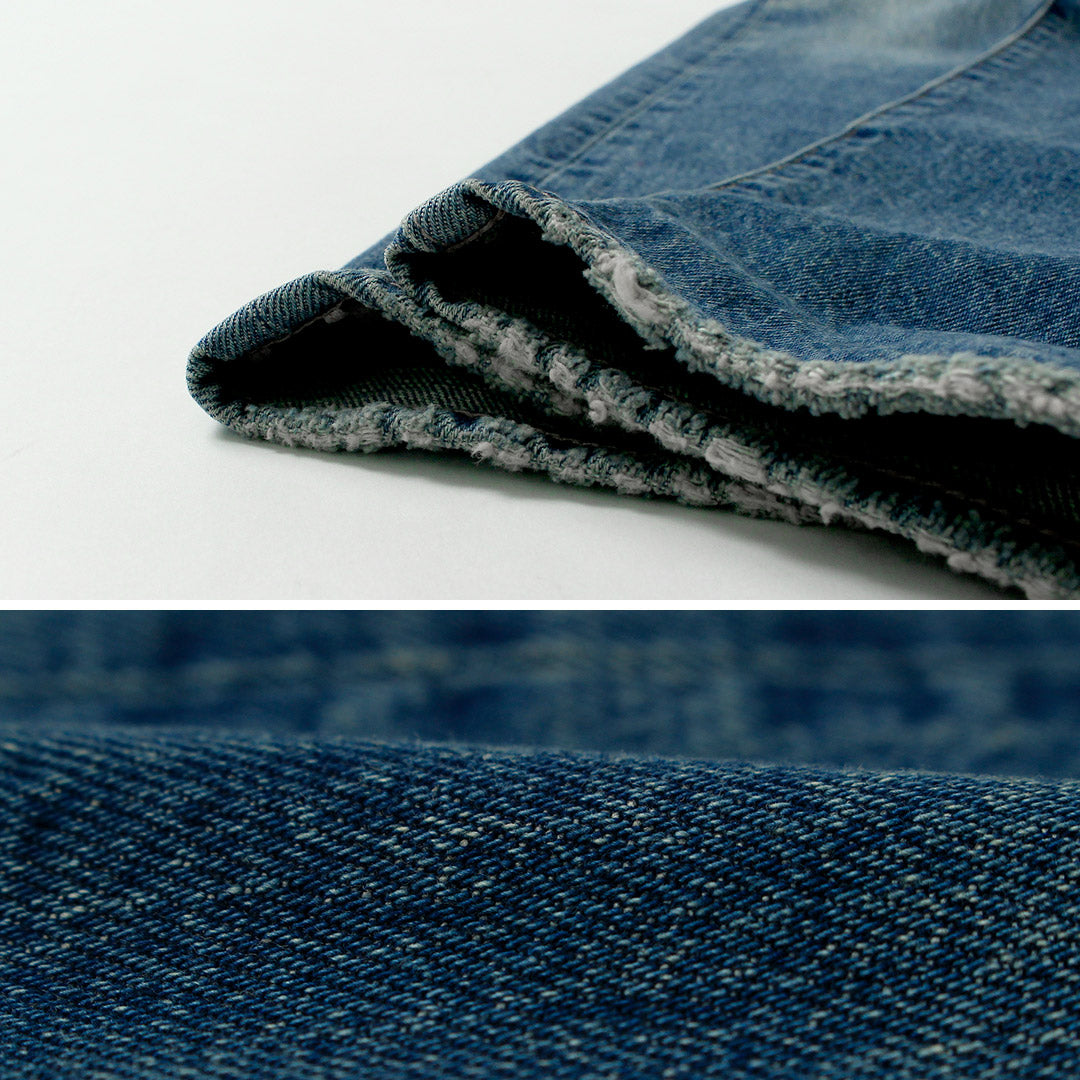 CLUB DE INVESTIGACIÓN DE ALGODÓN / Exclusivos jeans de mezclilla con orillo de 14.75 oz, pantalones con acabado lavado