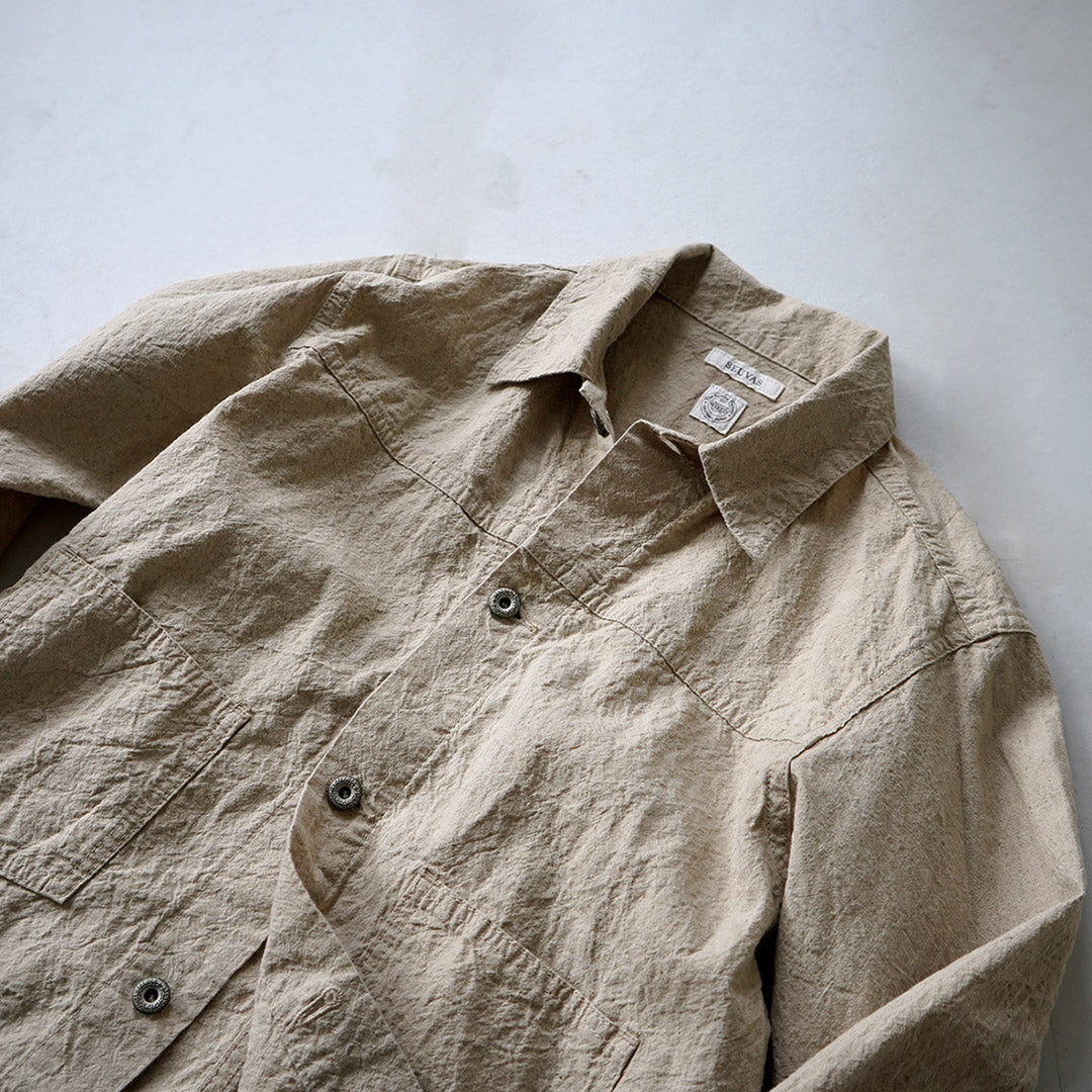 SEUVAS / 리넨 코튼 트러커 재킷