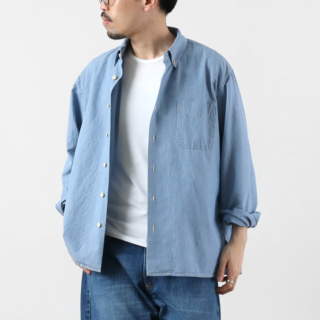 SEUVAS / Chambray Long Sleeve BD Shirt