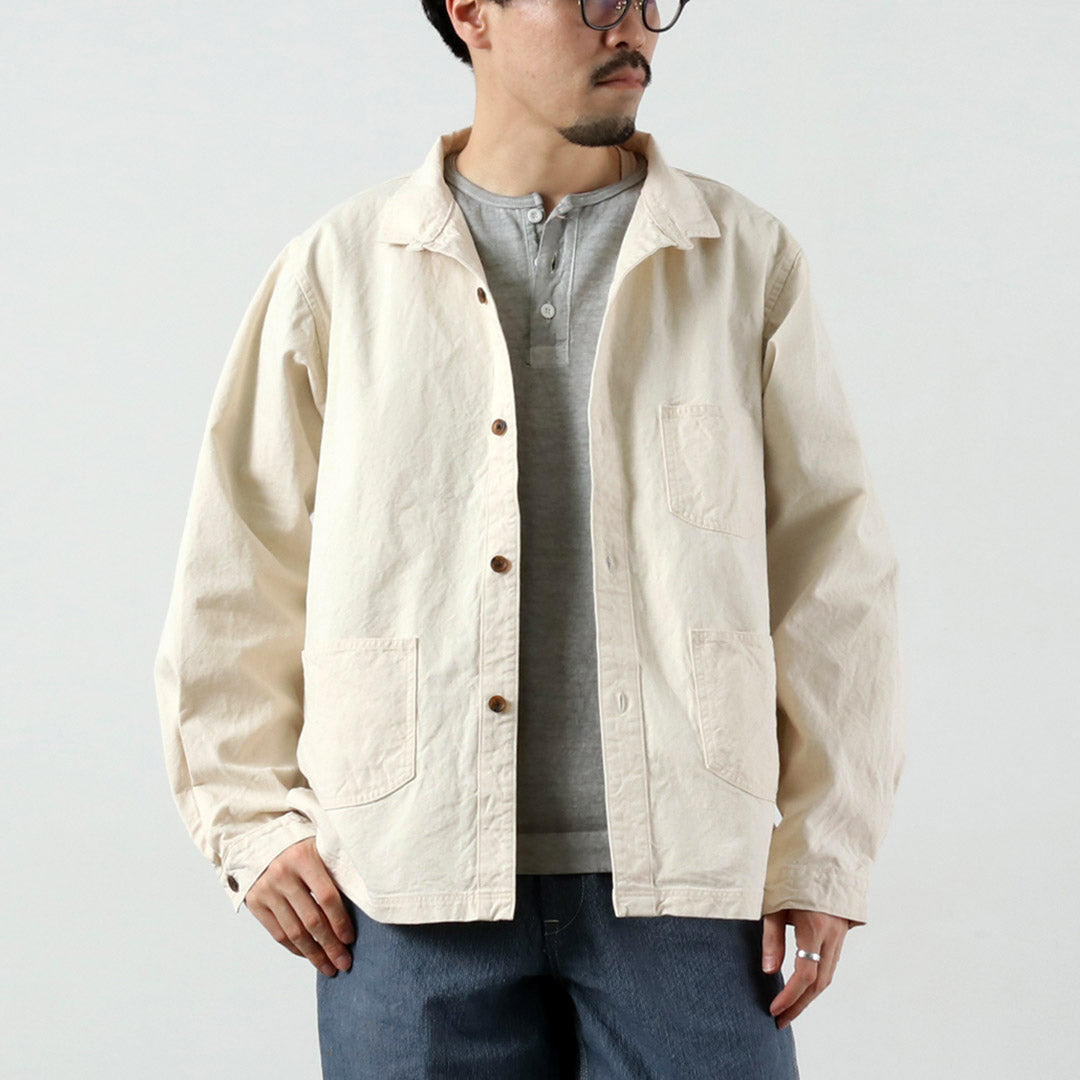 SEUVAS / 8oz Canvas Wing Collar Shirt Jacket