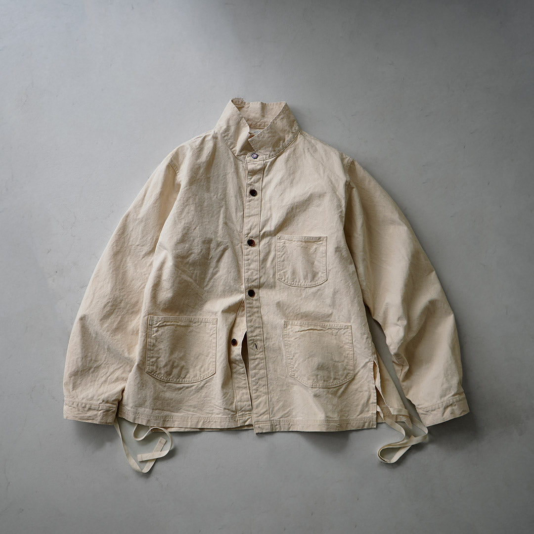 SEUVAS / 8oz 캔버스 윙 칼라 셔츠 재킷