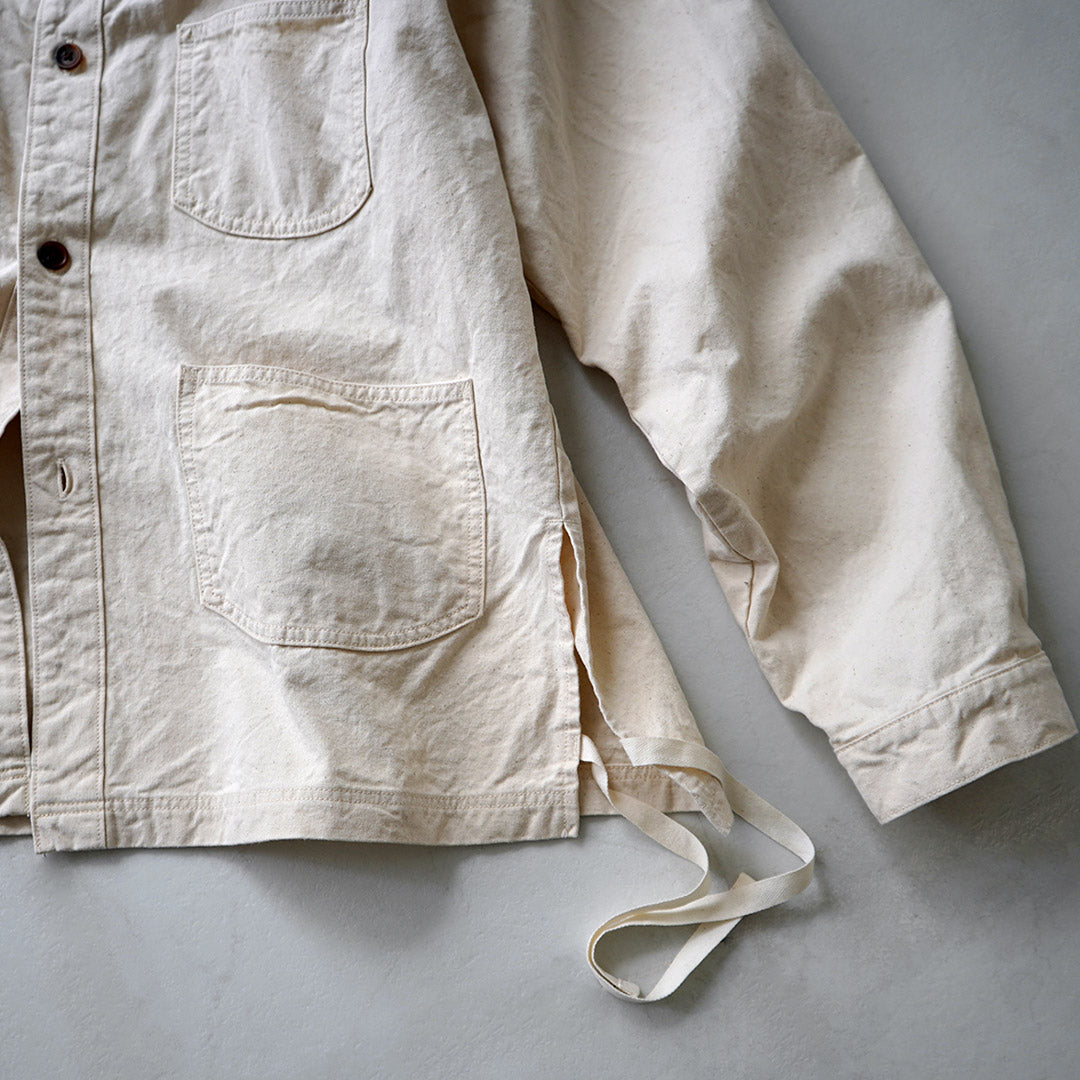 SEUVAS / 8oz 캔버스 윙 칼라 셔츠 재킷