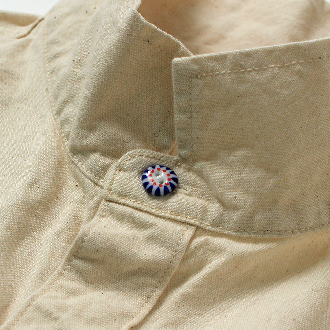 SEUVAS / 8oz 캔버스 윙 칼라 셔츠 재킷