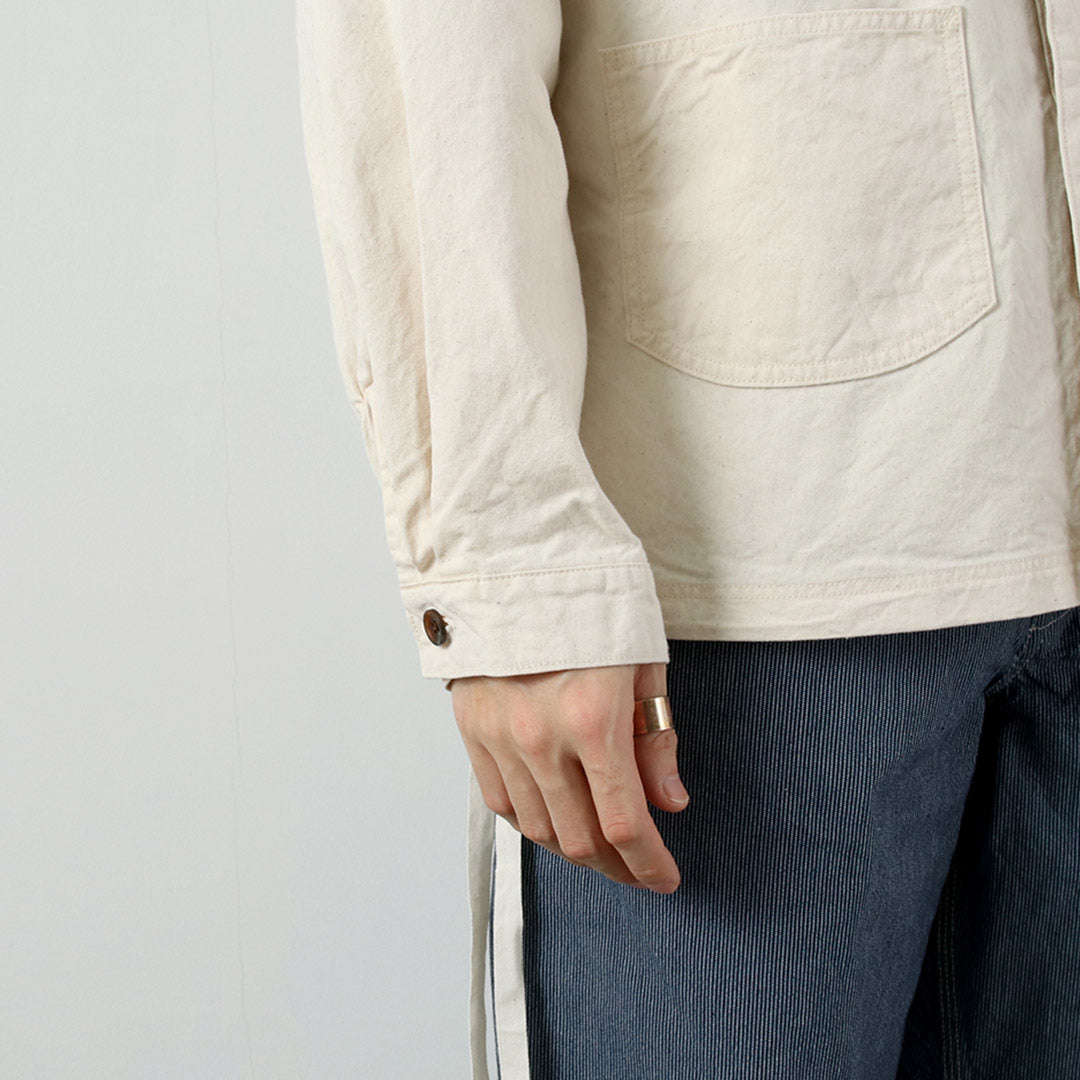 SEUVAS / 8oz 캔버스 윙 칼라 셔츠 재킷