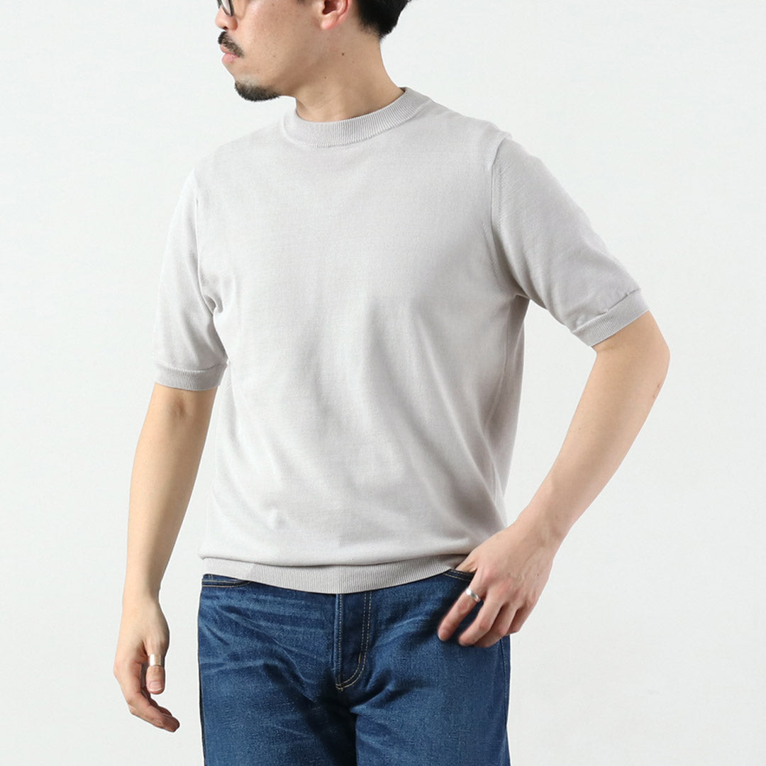 HARROWE HARROWE / 14G Ice Cotton Slight Mock Neck T-Shirt