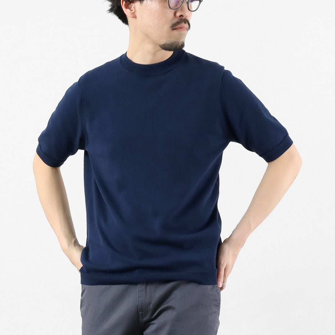 HARROWE HARROWE / 14G Ice Cotton Slight Mock Neck T-Shirt