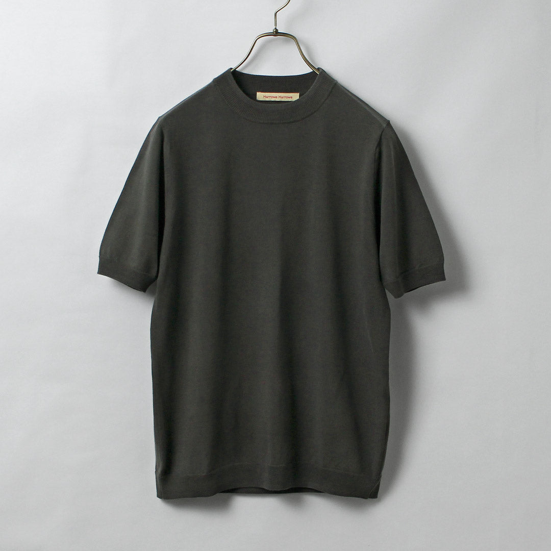 HARROWE HARROWE / 14G Ice Cotton Slight Mock Neck T-Shirt