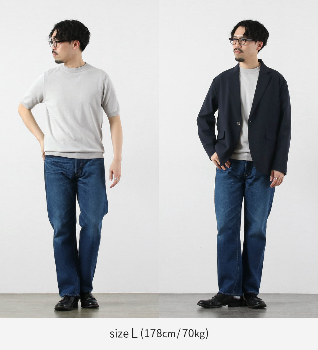 HARROWE HARROWE / T-shirt légèrement col montant en coton glacé 14G