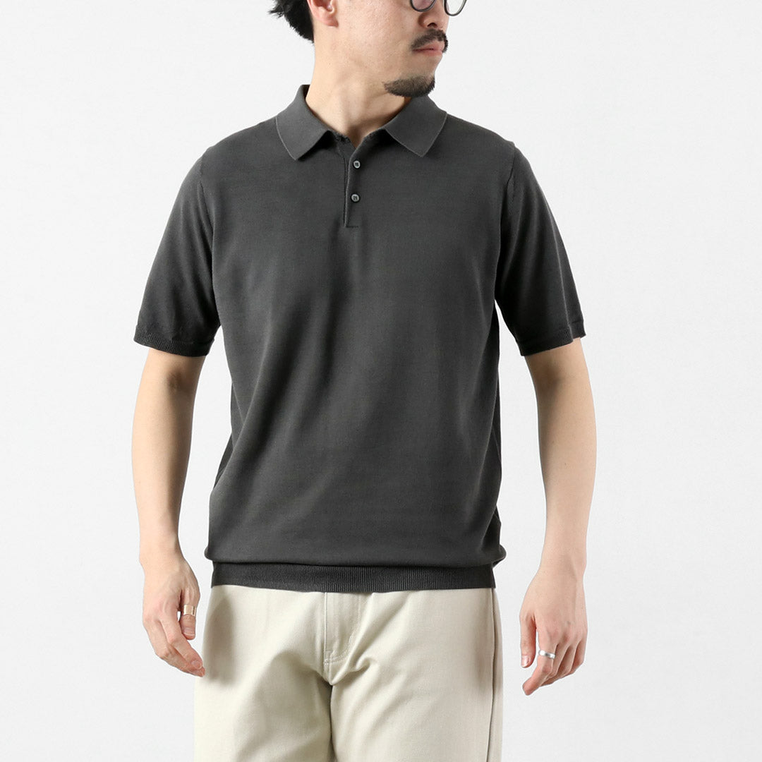 HARROWE HARROWE / 14G Ice Cotton Stand-Collar Polo Shirt