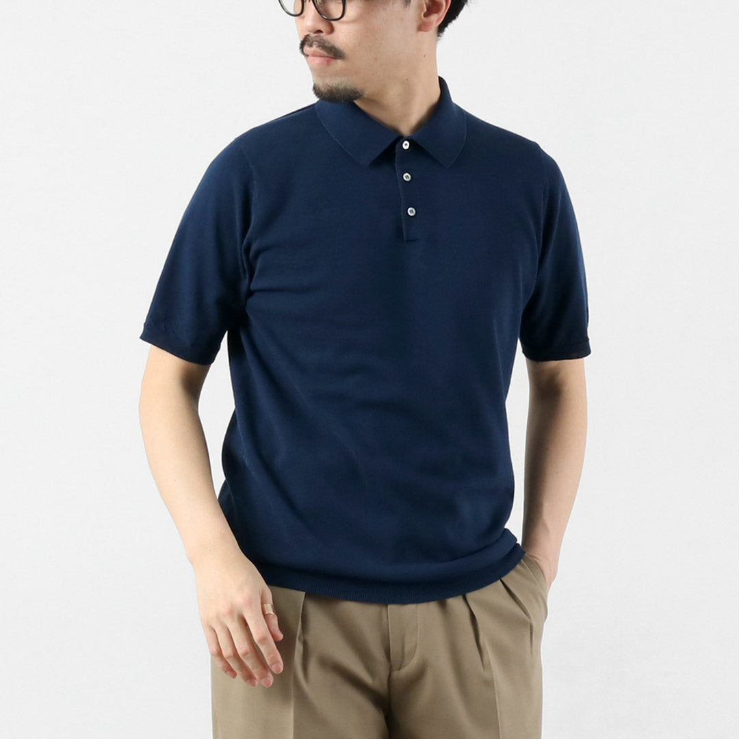 HARROWE HARROWE / 14G Ice Cotton Stand-Collar Polo Shirt