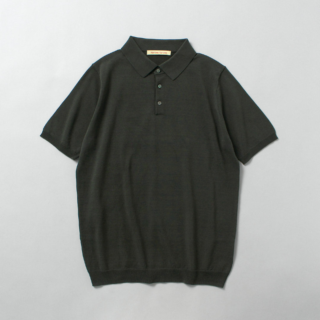 HARROWE HARROWE / Polo à col montant en coton glacé 14G