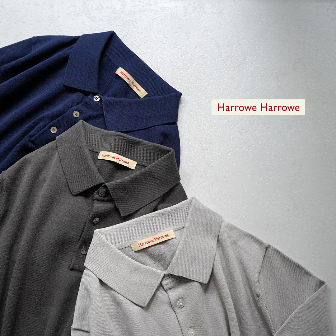 HARROWE HARROWE / Polo à col montant en coton glacé 14G