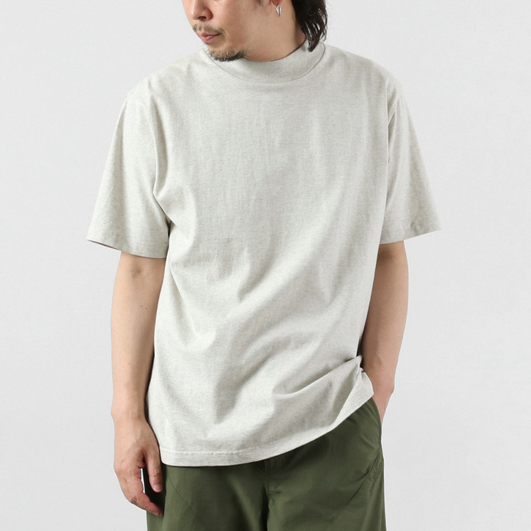 HEALTHKNIT / US Cotton Universal Mock Neck Short Sleeve T-Shirt