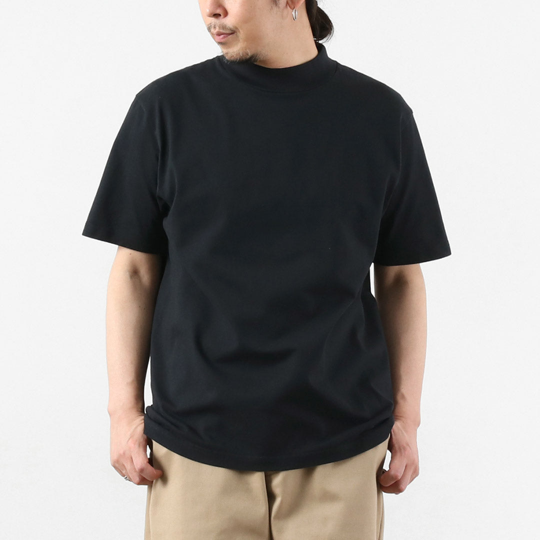 HEALTHKNIT / US Cotton Universal Mock Neck Short Sleeve T-Shirt