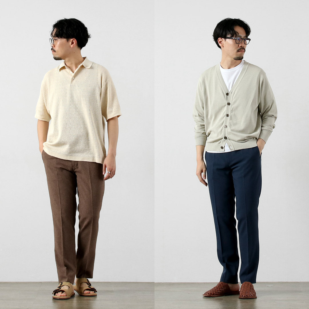Refabric bleu / Pantalon fuselé Officier d'été