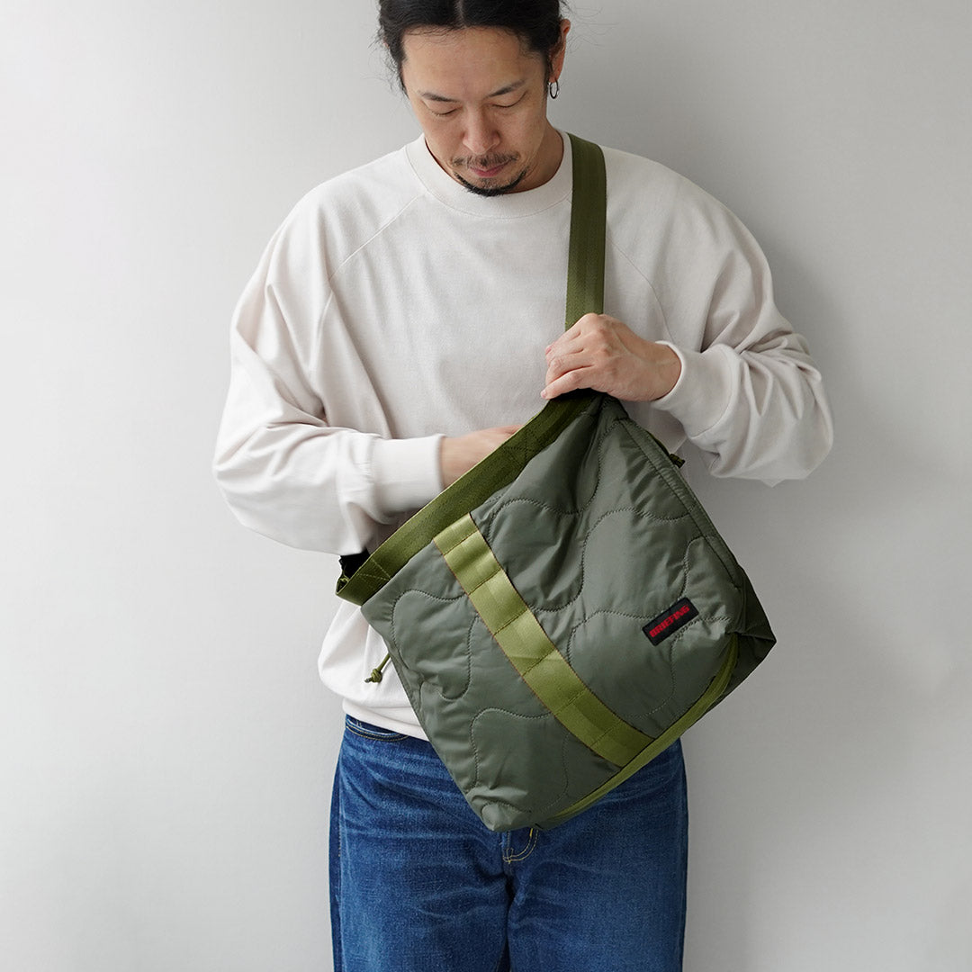 BRIEFING / Quilted Jumper M Shoulder Bag