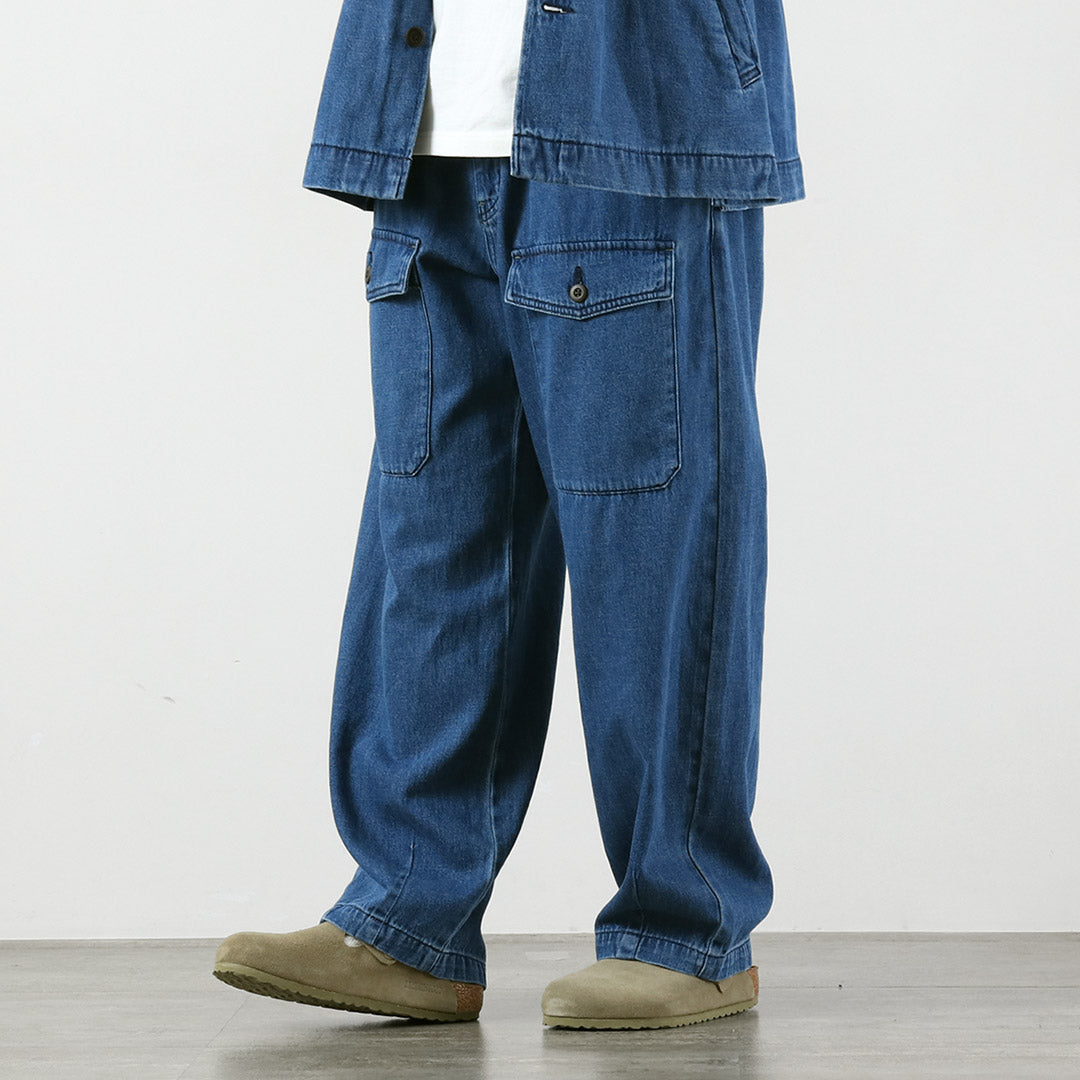 GOHEMP / 9oz Cotton-Hemp Front Pocket Modified Cargo Pants GOHEMP × KEMA DESIGNS