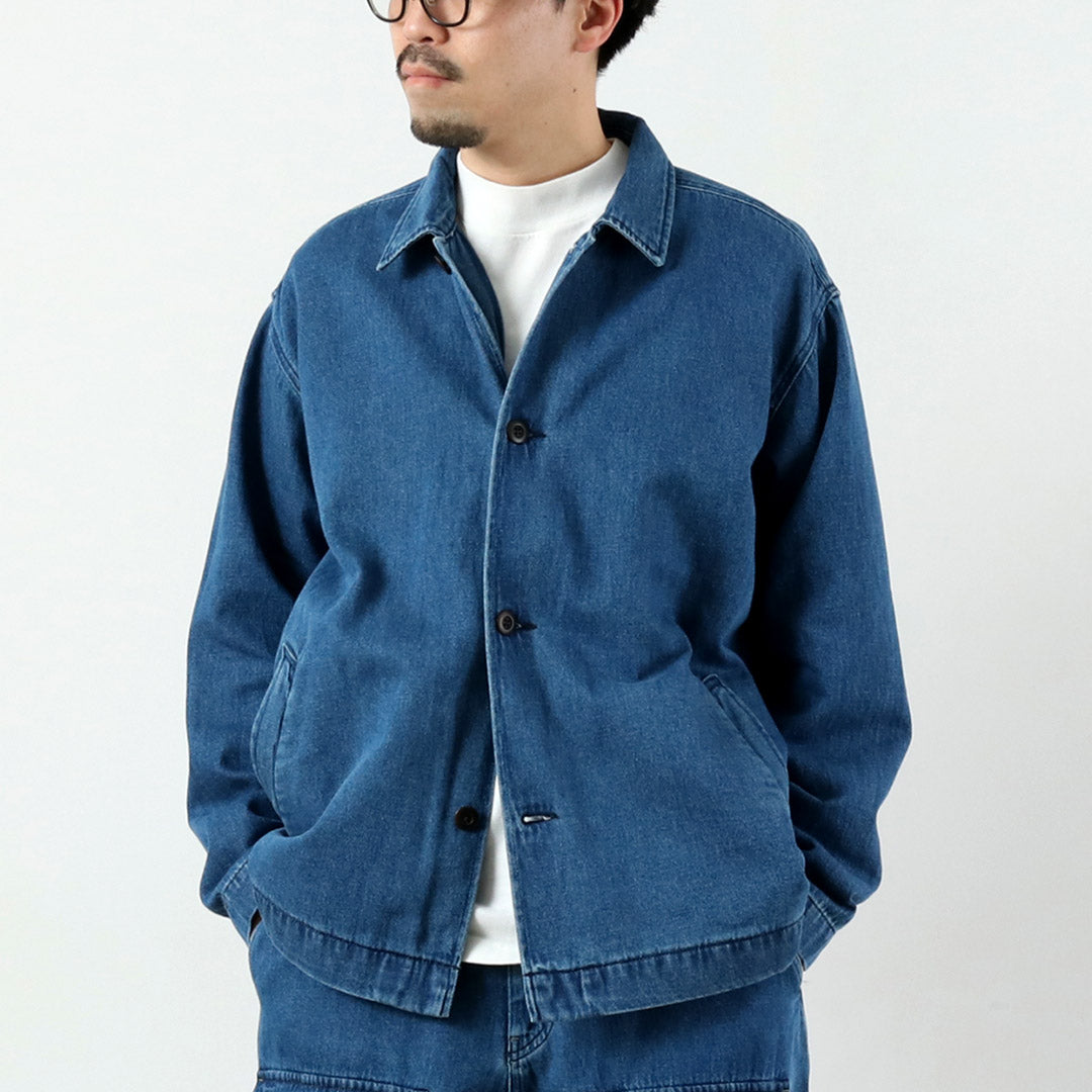 GOHEMP / 9oz Cotton Hemp Denim Overshirt-Coat GOHEMP × KEMA DESIGNS