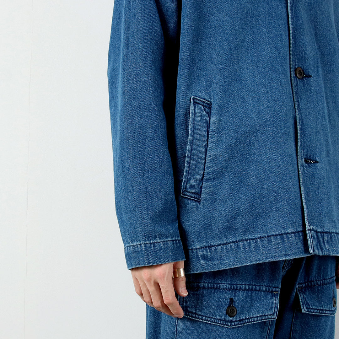 GOHEMP / 스페셜 오더 9온스 코튼 헴프 데님 오버셔츠 코트 GOHEMP × KEMA DESIGNS
