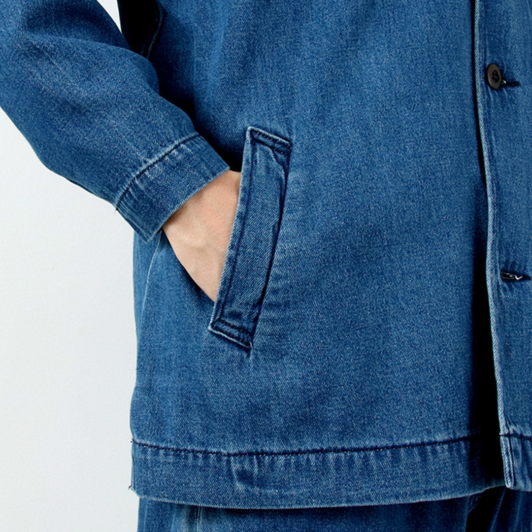 GOHEMP / 스페셜 오더 9온스 코튼 헴프 데님 오버셔츠 코트 GOHEMP × KEMA DESIGNS