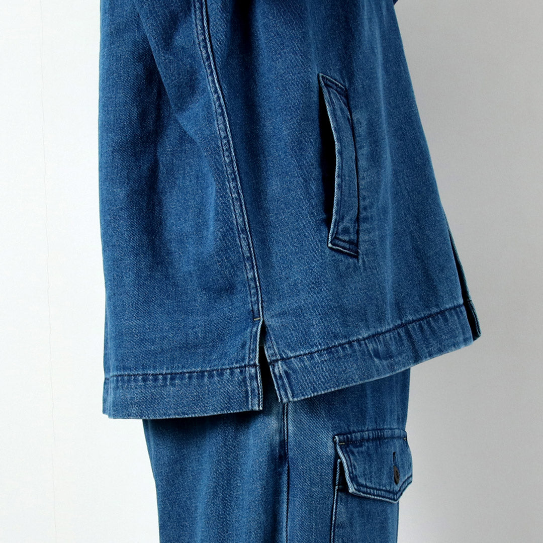 GOHEMP / 스페셜 오더 9온스 코튼 헴프 데님 오버셔츠 코트 GOHEMP × KEMA DESIGNS