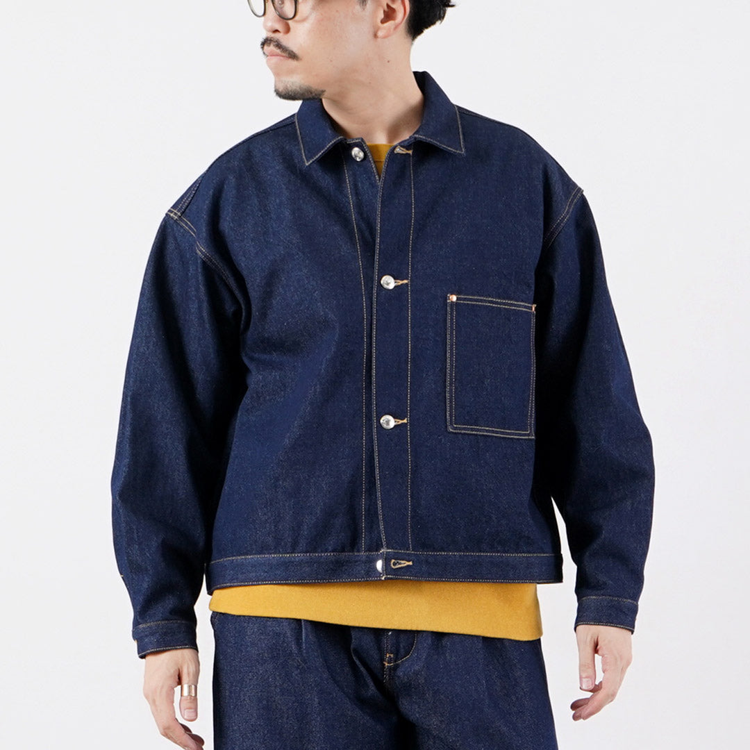 ROPA CLIMA TRADICIONAL / Chaqueta de trabajo vaquera de 12,5 oz 001D