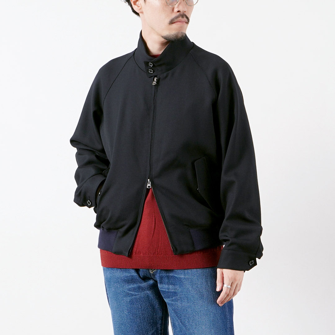 TRADITIONAL WEATHERWEAR / DENBIGH Wool Gabardine Swing Top Blouson