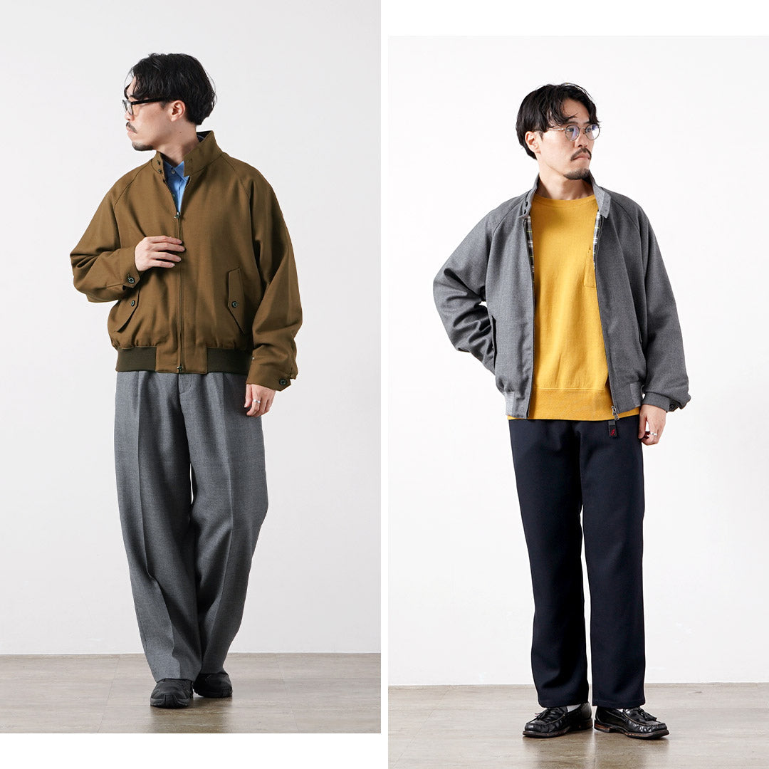 TRADITIONAL WEATHERWEAR / DENBIGH Wool Gabardine Swing Top Blouson