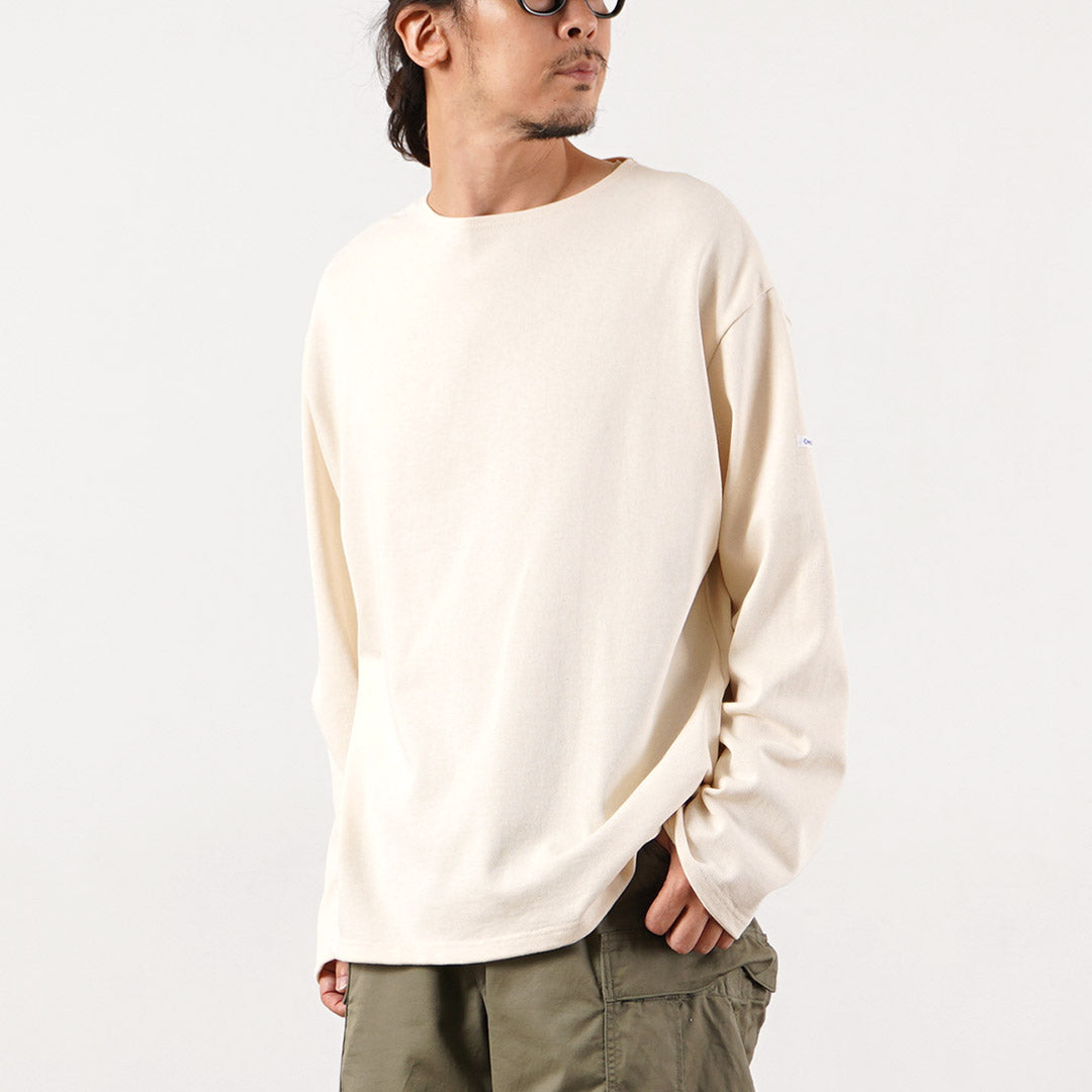 ORCIVAL / Crew Neck Long Sleeve Pullover French Basque Shirt