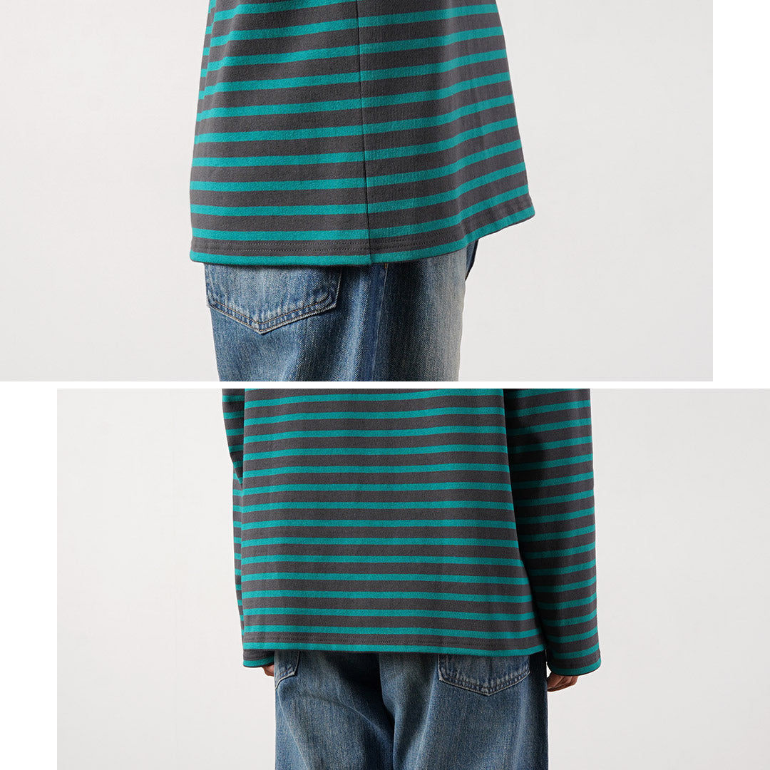 ORCIVAL / Crew Neck Long Sleeve Pullover French Basque Shirt