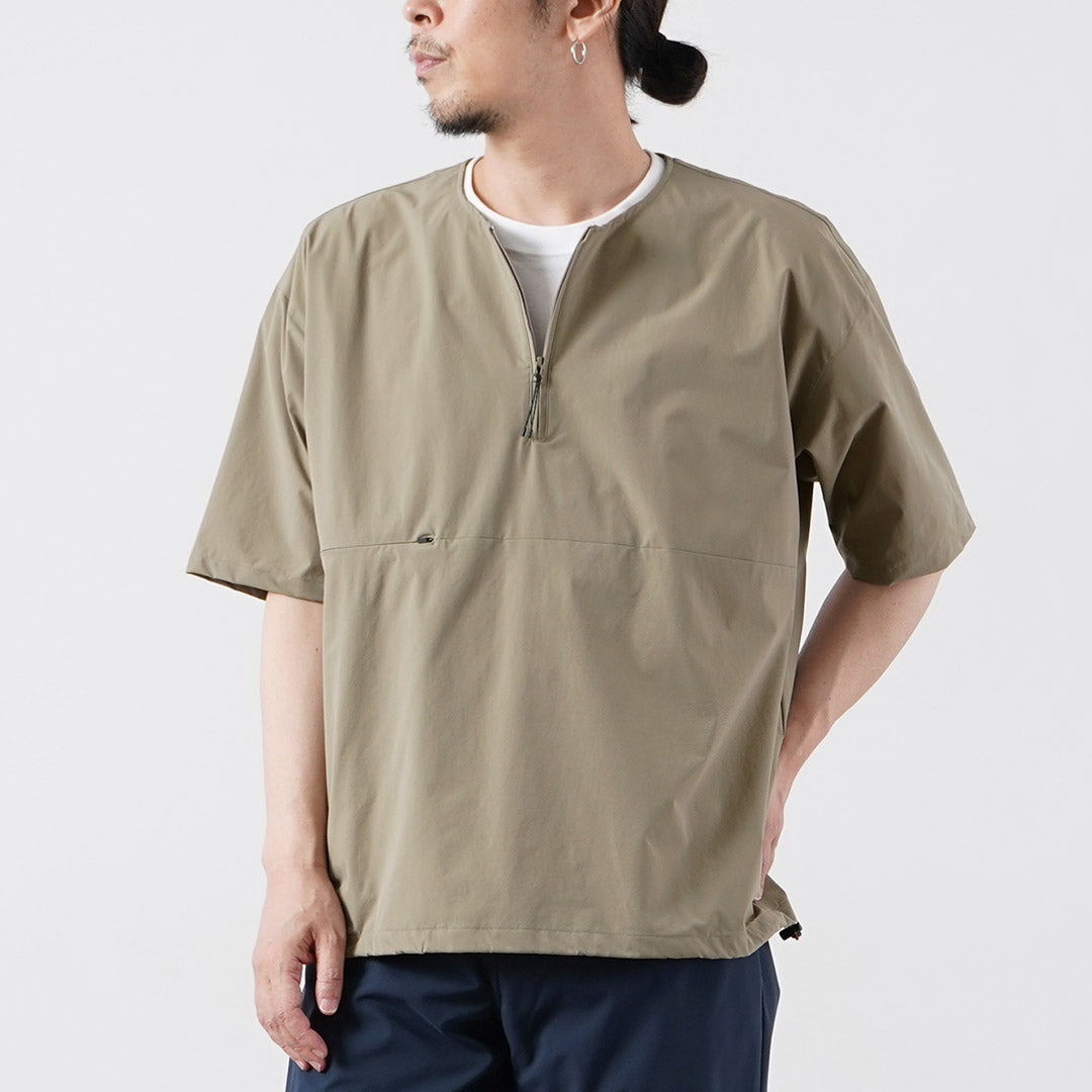 RAG / Half-Zip Short Sleeve Pullover T-Shirt