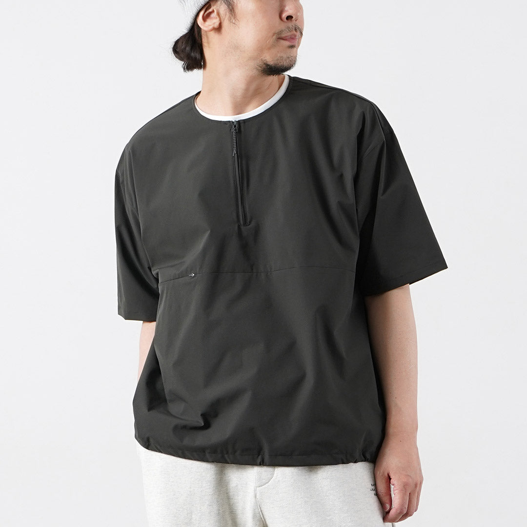RAG / Half-Zip Short Sleeve Pullover T-Shirt