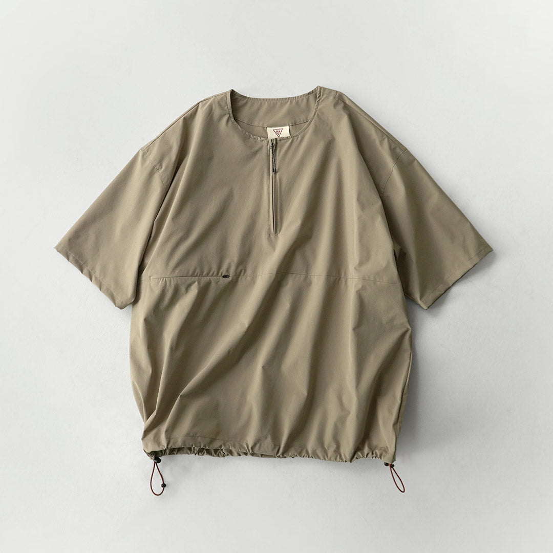 RAG / Half-Zip Short Sleeve Pullover T-Shirt